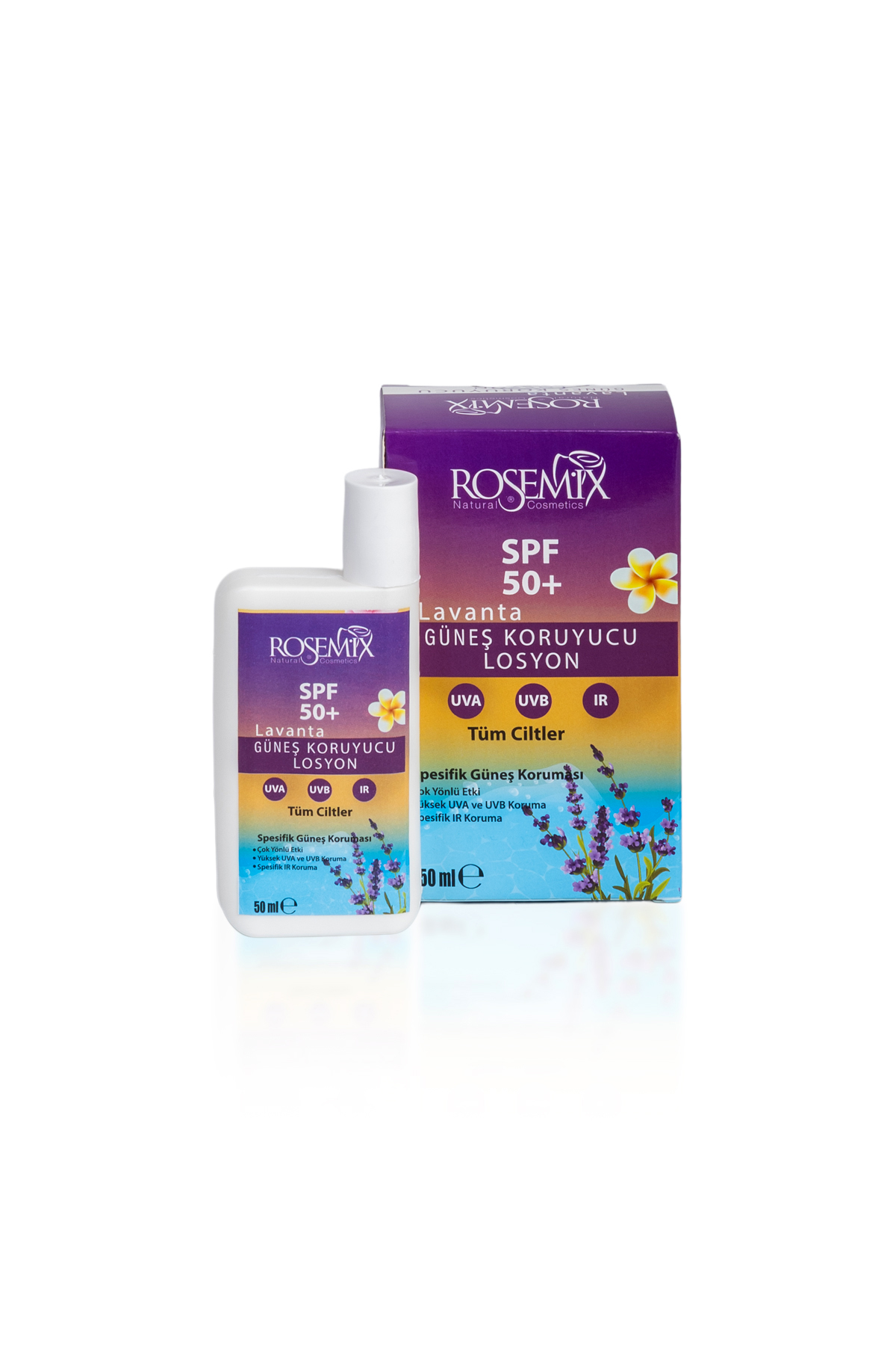 Rosemix - Lavanta Yağlı Güneş Koruyucu Losyon +50 Spf - 2 Adetlik Set Ürün