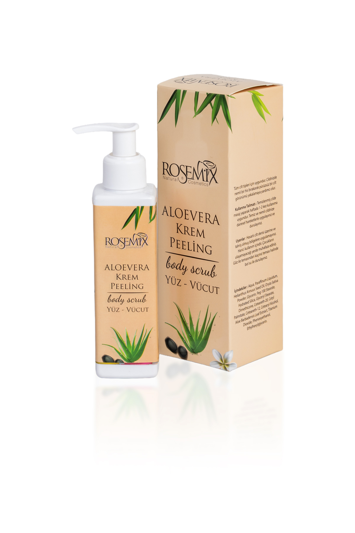 Rosemix - Alovera Krem Peeling 120 Ml - 2 Adetlik Set Ürün