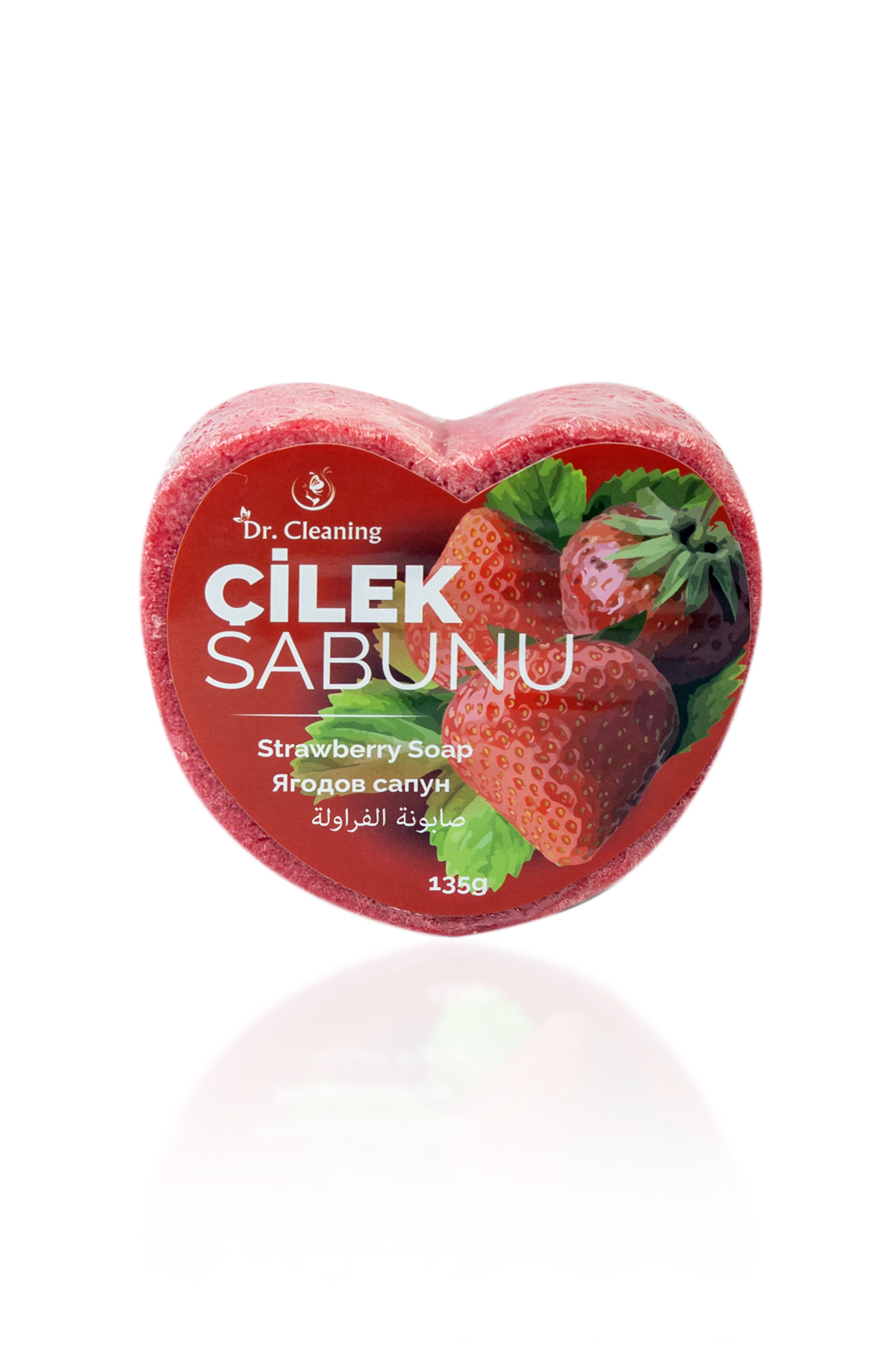 Dr. Cleaning - Çilek Kalp Sünger Sabun 135 Gr - 2 Adetlik Set Ürün