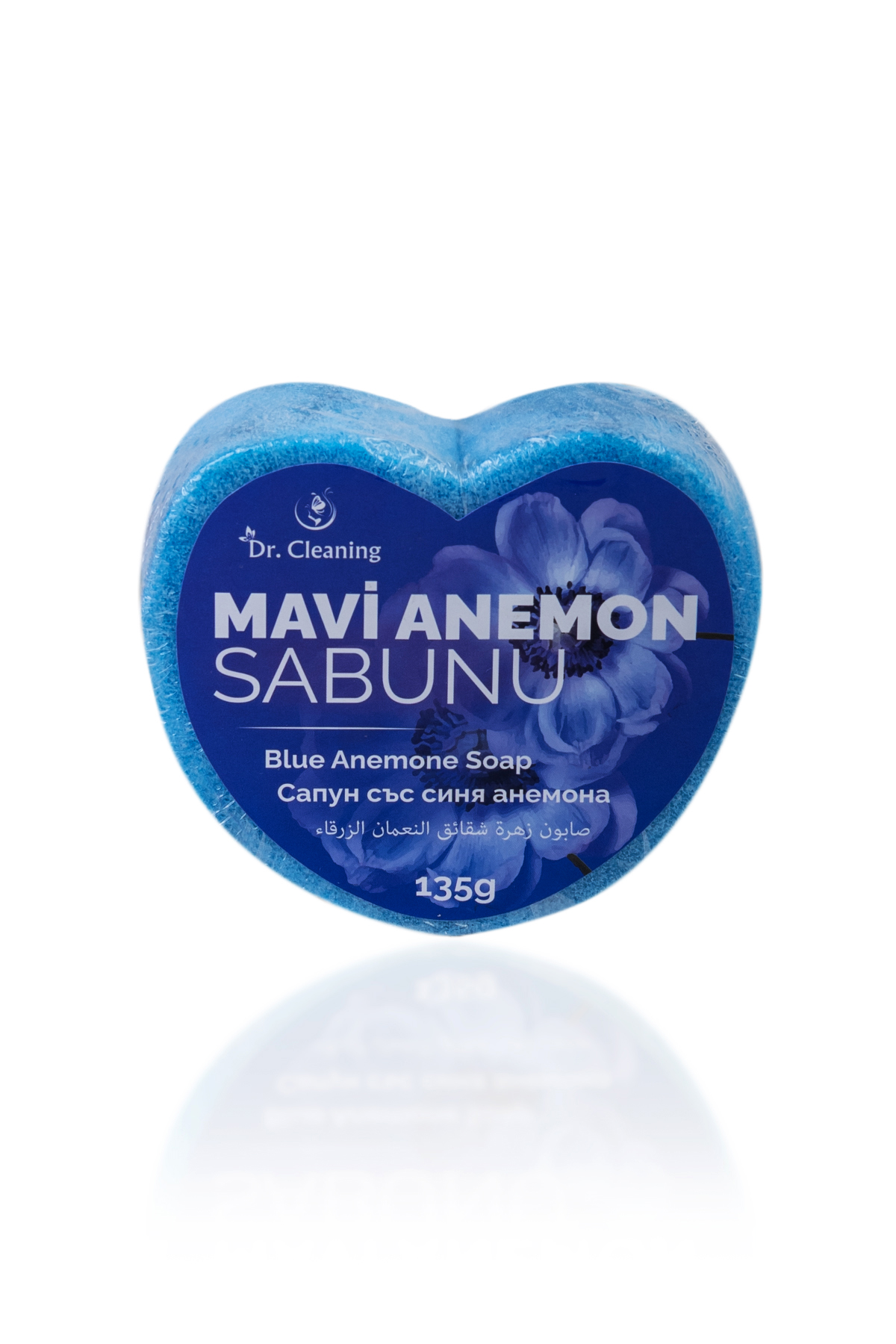 Dr. Cleaning - Mavi Anemon Kalp Sünger Sabun 135 Gr - 2 Adetlik Set Ürün